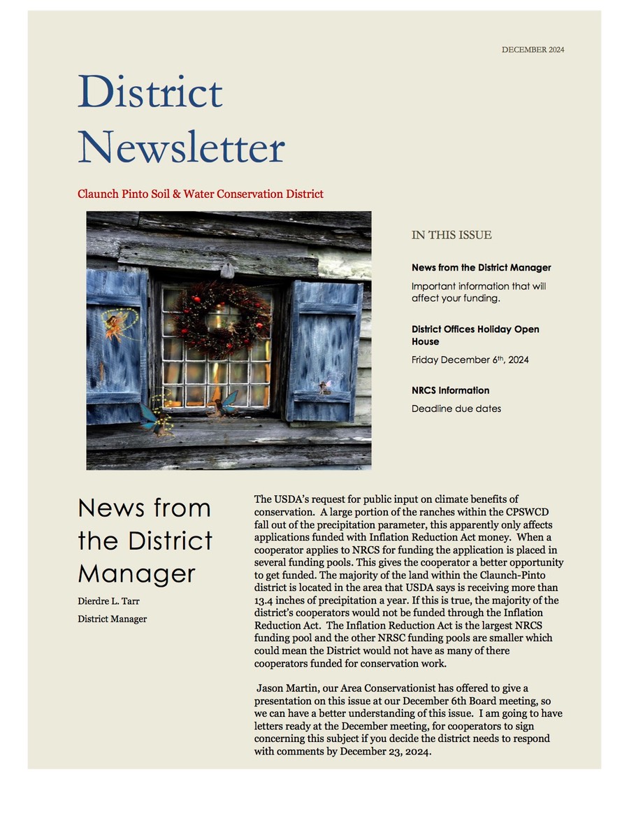 December 2024 Newsletter